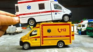 Модельки СКОРАЯ ПОМОЩЬ новинка Технопарк. Про машинки.