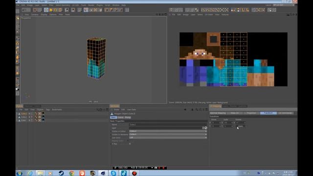 Cinema 4d minecraft character Model-BJ지구 смотреть онлайн