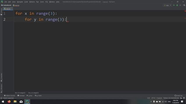Python 20 - Nested Loops смотреть онлайн