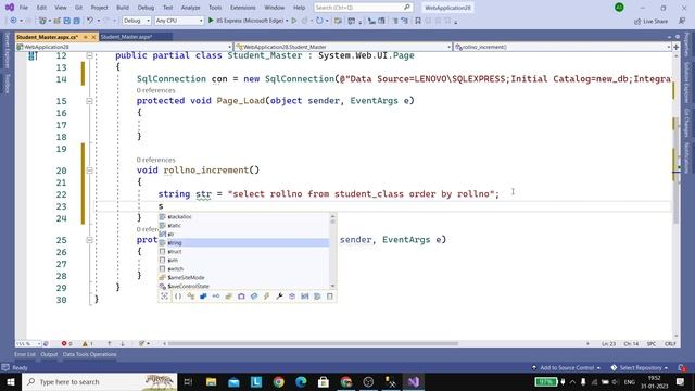 Auto Increments Roll Number from Database in ASP.NET C# | Auto generate id from database in asp.net смотреть онлайн