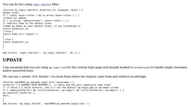 Wordpress: Send admin to a different login than users? смотреть онлайн
