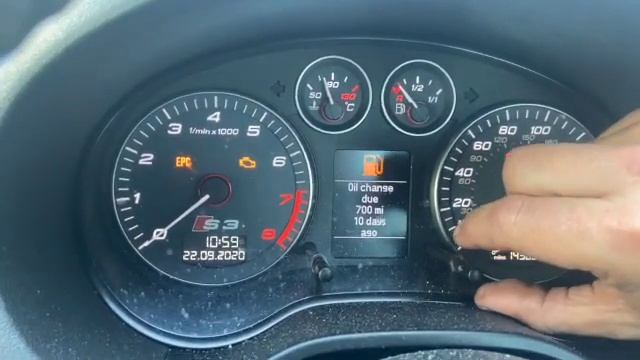 Audi A3 / S3 Service light reset procedure смотреть онлайн