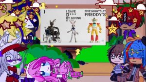 Security Breach react to Michael Afton/Glamrock Freddy