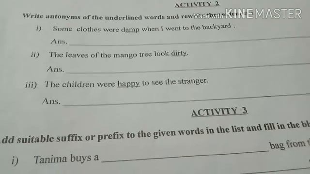 The leaves of the mango tree look dirty.Antonyms.Model activity task class 8.English смотреть онлайн