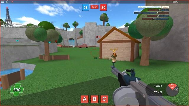 Играем в роблокс 1 серия.Стрелялки смотреть онлайн