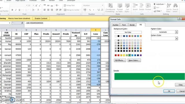 87 Conditional Formatting in Microsoft Excel 2010 Inspection Lot approval EXCEL KINGS смотреть онлайн