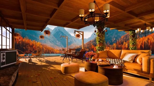 Осенний день в уютной кофейне Книга 4К с расслабляющей джазовой музыкой для учебы/работы #75 смотреть онлайн