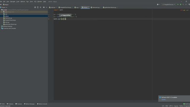 How to make pythagorean theorem in python (Simple) смотреть онлайн