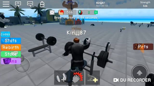 Я первый раз поиграл в Roblox Симулятор качалки 3 смотреть онлайн