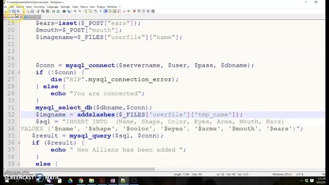 Upload an Image into a database using PhPand SQl statement смотреть онлайн