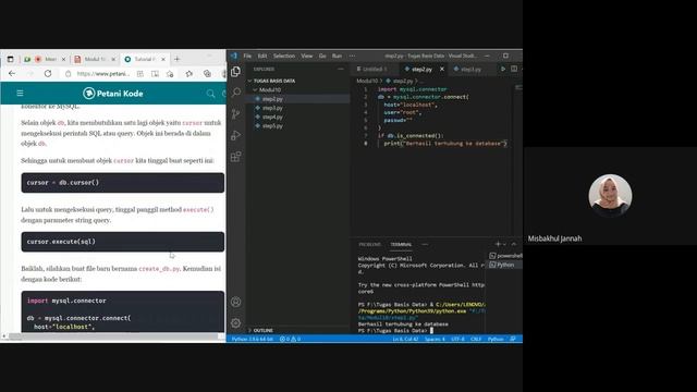 Misbakhul Jannah Modul 10 MYSQL & Python смотреть онлайн