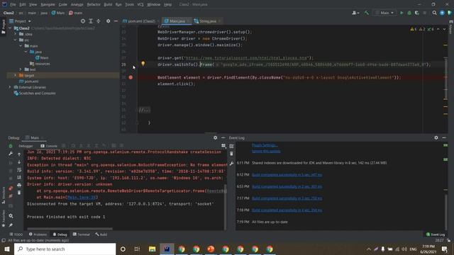 Selenium Training | Batch 01 | Class 04 | Switching between Frames | 26th June 2021 смотреть онлайн