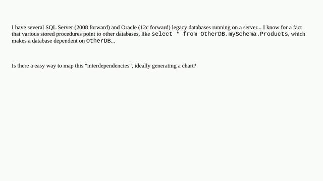 Database Dependency Chart? смотреть онлайн