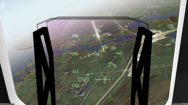 F sim SpaceShuttle good Landing HUD View смотреть онлайн