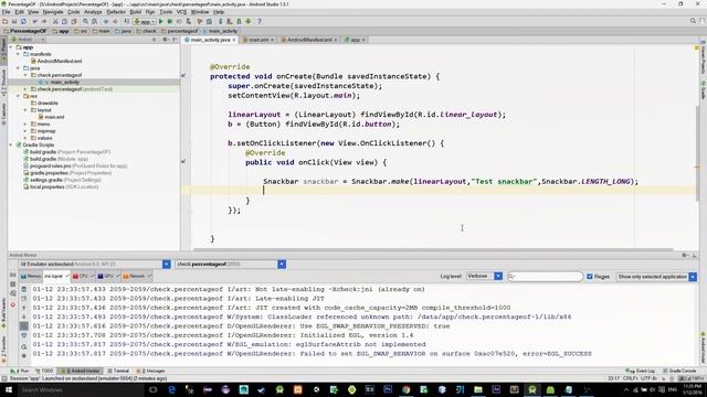 Adding icon to the Snackbar смотреть онлайн