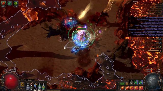 T15 Kitava boss fight (at 1:59) in Lava Lake Map - Path of Exile War for the Atlas смотреть онлайн