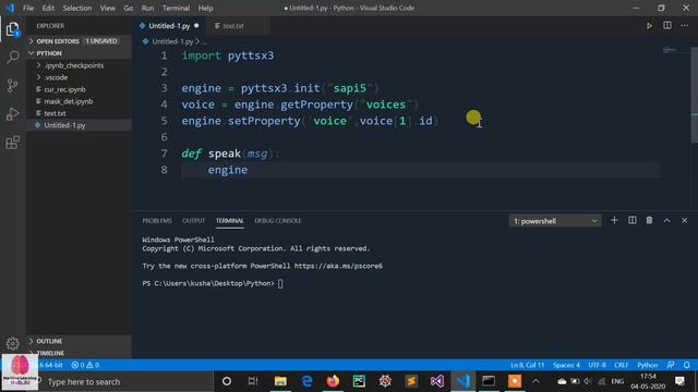 Python Voice Enabled Output using Pyttsx [Python Tricks] смотреть онлайн