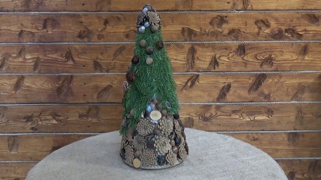 Ель с зеленой хвоей с добавлением природного материала Б35-В70 смотреть онлайн