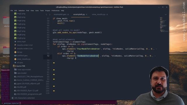 Gmsh OpenSees & Python: All about tetrahedrons! смотреть онлайн