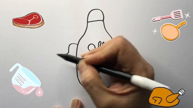 How To Draw a Cute Apron for Kids | Bolalar uchun chizilgan apron | рисование фартука для детей смотреть онлайн