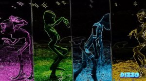 COLOR DANCE CHALLENGE Dame Tu Cosita VS Green Alien VS Alien Green dance VS Funny Alien dance