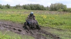 Пытались засадить квадоцикл 150 кубов