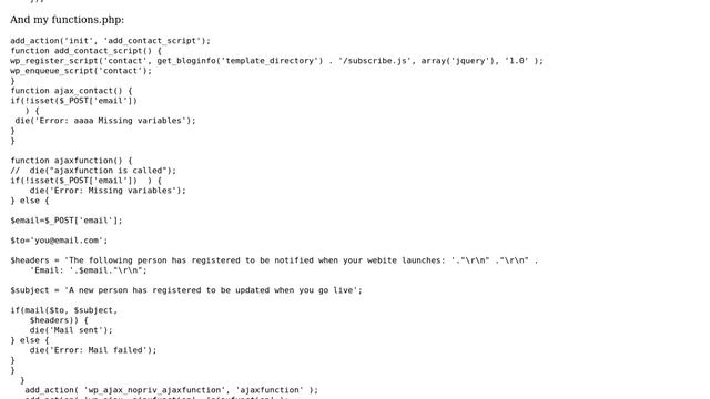 Wordpress: Converting a working AJAX form to work with Wordpress смотреть онлайн