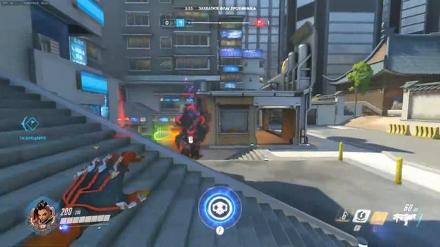 [Overwatch] Захват флага с музычкой и больным горлом смотреть онлайн