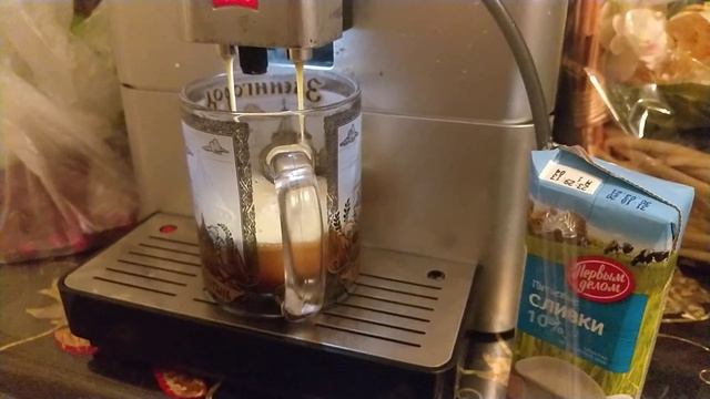 Melitta caffeo passione one touch. Приготовление капучино. смотреть онлайн