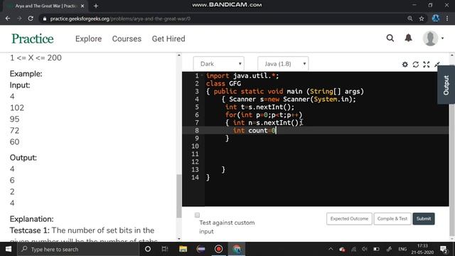 Arya and The Great War | Geeksforgeeks problem solved using JAVA | Any doubts post the comments смотреть онлайн