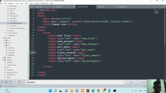 Tutorial menampilkan dan hapus data dari database menggunakan Codelgniter4 смотреть онлайн