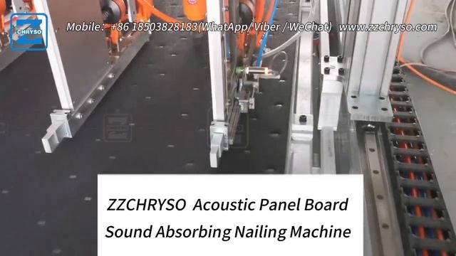 ZZCHRYSO Full Automatic Double Work Stations Acoustic Panel Nailing Machine With High Efficiency смотреть онлайн