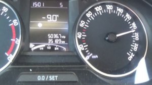 Шкода Рапид . 1.6 д.в. мкпп . Максимальная Скорость.