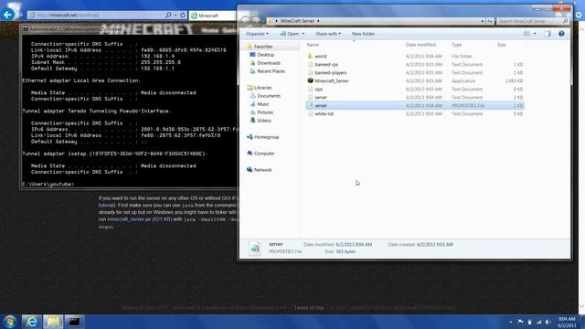 MineCraft Server 1.5.2 MultiPlayer Setup смотреть онлайн