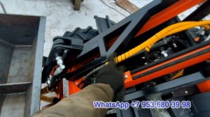 Самодельный минипогрузчик 4х4 с задней навеской. Сборка после покраски.