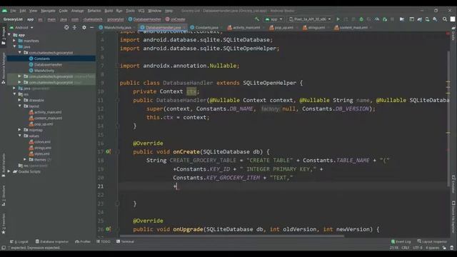 Android Studio | Grocery List application using SQLite Database - Part 3 #androidstudio смотреть онлайн