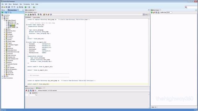 Oracle using SQL Developer Data Pump for export and import смотреть онлайн