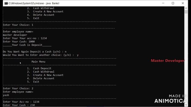 bank management system project in java with source code | Master Developer смотреть онлайн