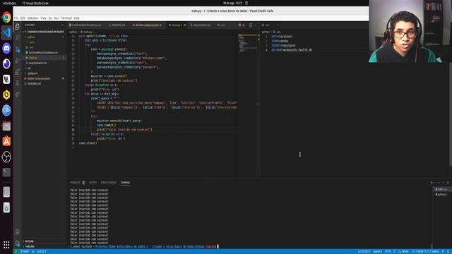 Dados com Postgres | 3 - Populando a tabela e Realizando um Dump смотреть онлайн