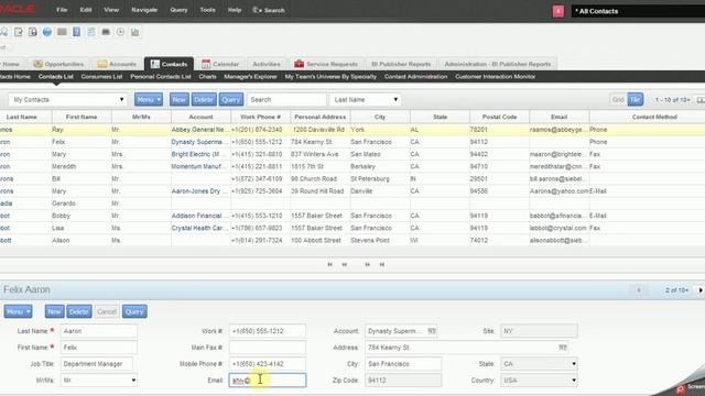 Open UI Contact email address validation смотреть онлайн