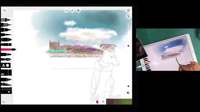 iPadアプリTayasui Sketchesでお絵かき水彩画風！ смотреть онлайн