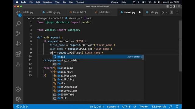 Django Contact Manager - Tutorial With No Script смотреть онлайн