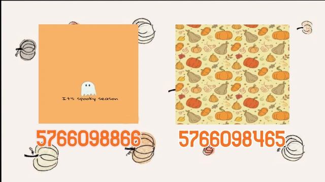Bloxburg Halloween/Fall Decal Codes (Roblox) смотреть онлайн