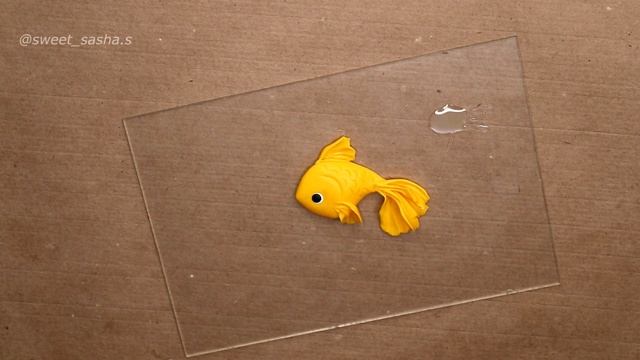Мастер-класс: Брошь "Золотая рыбка" из полимерной глины FIMO/polymer clay tutorial смотреть онлайн
