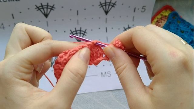 Красивый узор крючком. (СХЕМА+объяснение) #вязаниекрючком #узоры смотреть онлайн