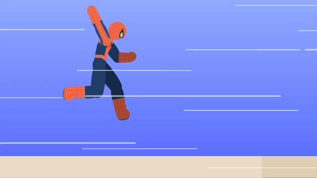 spider man web swing - fanimation - stick nodes смотреть онлайн