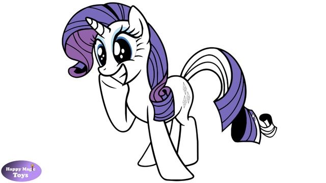 MLP My Little Pony Coloring Book MLPFiM Rarity Coloring Page MLP Mane 6