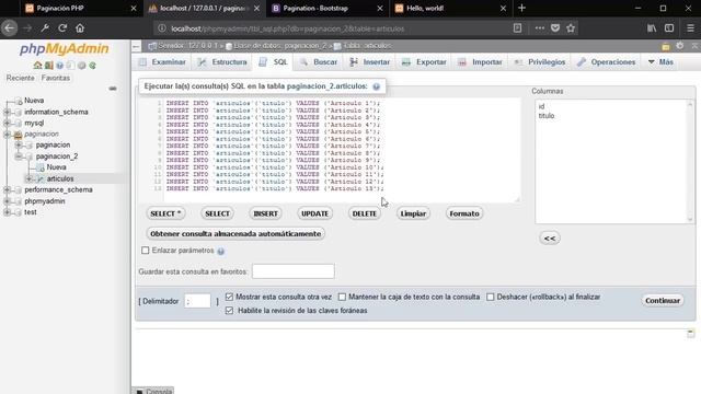 Paginación con PHP y MySQL (Bootstrap 4 ?2018) смотреть онлайн