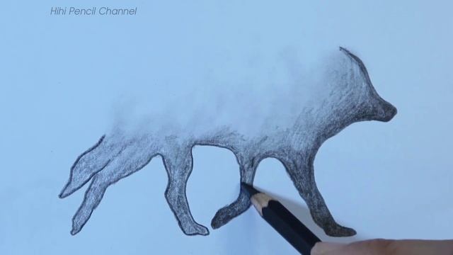 How To Draw Forest Landscape Scenery Wolf Step By Step | Pencil Drawing