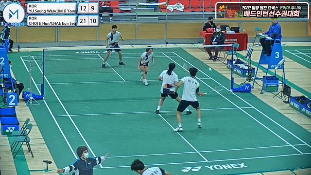 혼복 XD- U19 32강 | (KOR) YU Seung Wan/LIM Ji Yoon vs (KOR) CHOI Ji Hun/CHAE Eun Seo[2022 밀양 원천 요넥스 코리 смотреть онлайн